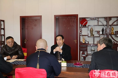 烟台市宗教局孙国斌局长一行前往南山禅寺调研