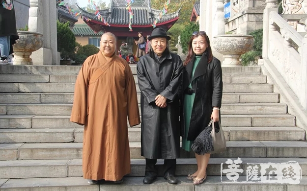 台湾著名作家林清玄参访南京鸡鸣寺