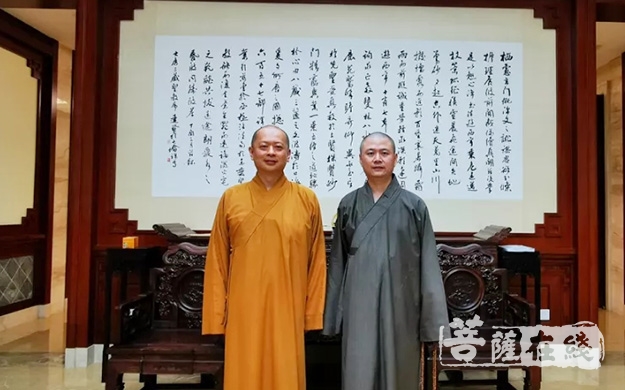 美国国际佛教会副理事长禅宇法师参访宁波七塔禅寺