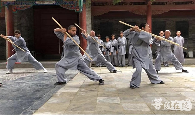 洋弟子归山朝拜少林寺练武声起