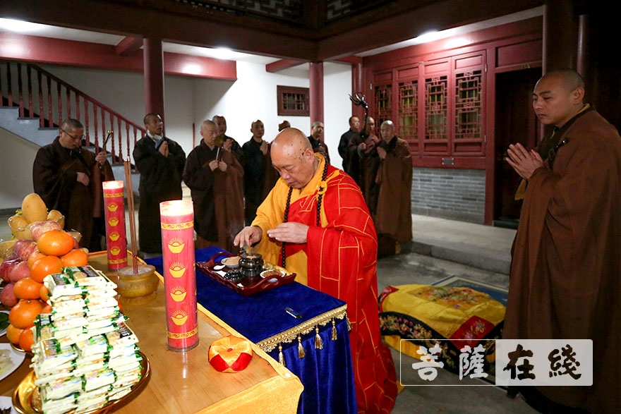 中国佛学院普陀山学院院长,普济禅寺方丈道慈大和尚一行前往悦岭禅院