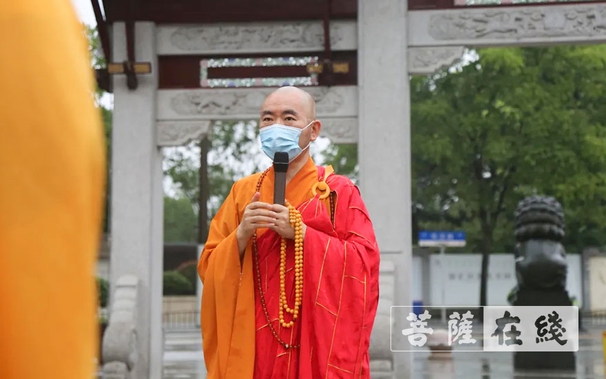 上海宁国禅寺恢复开放首日 各项活动安全有序开展