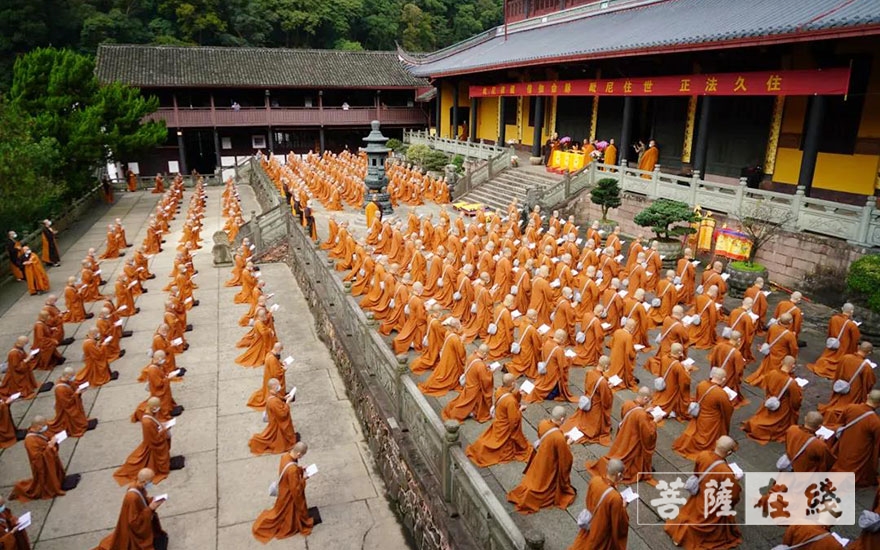 宁波天童禅寺辛丑秋季传授三坛大戒:初坛正授沙弥戒