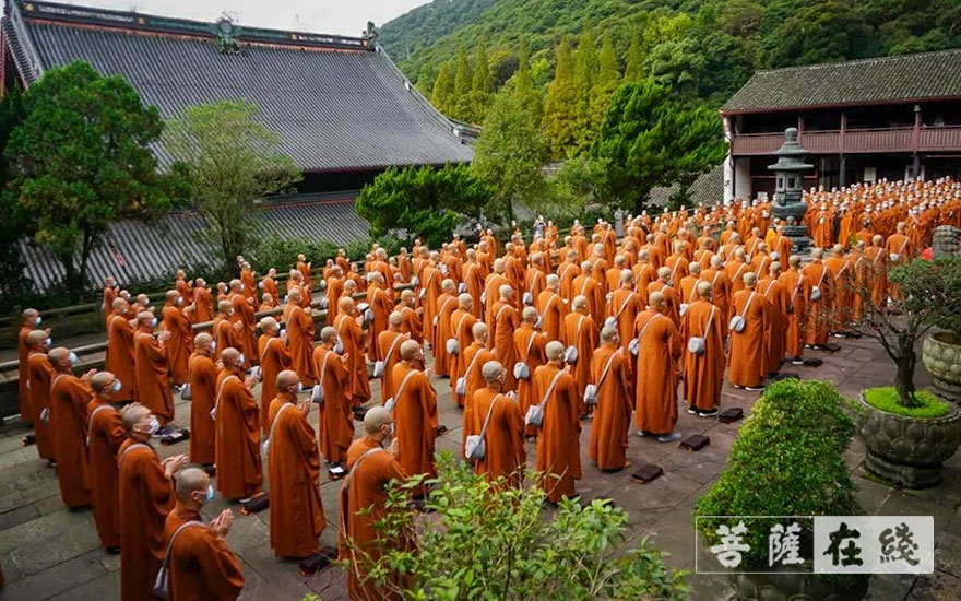 宁波天童禅寺辛丑秋季传授三坛大戒:初坛正授沙弥戒