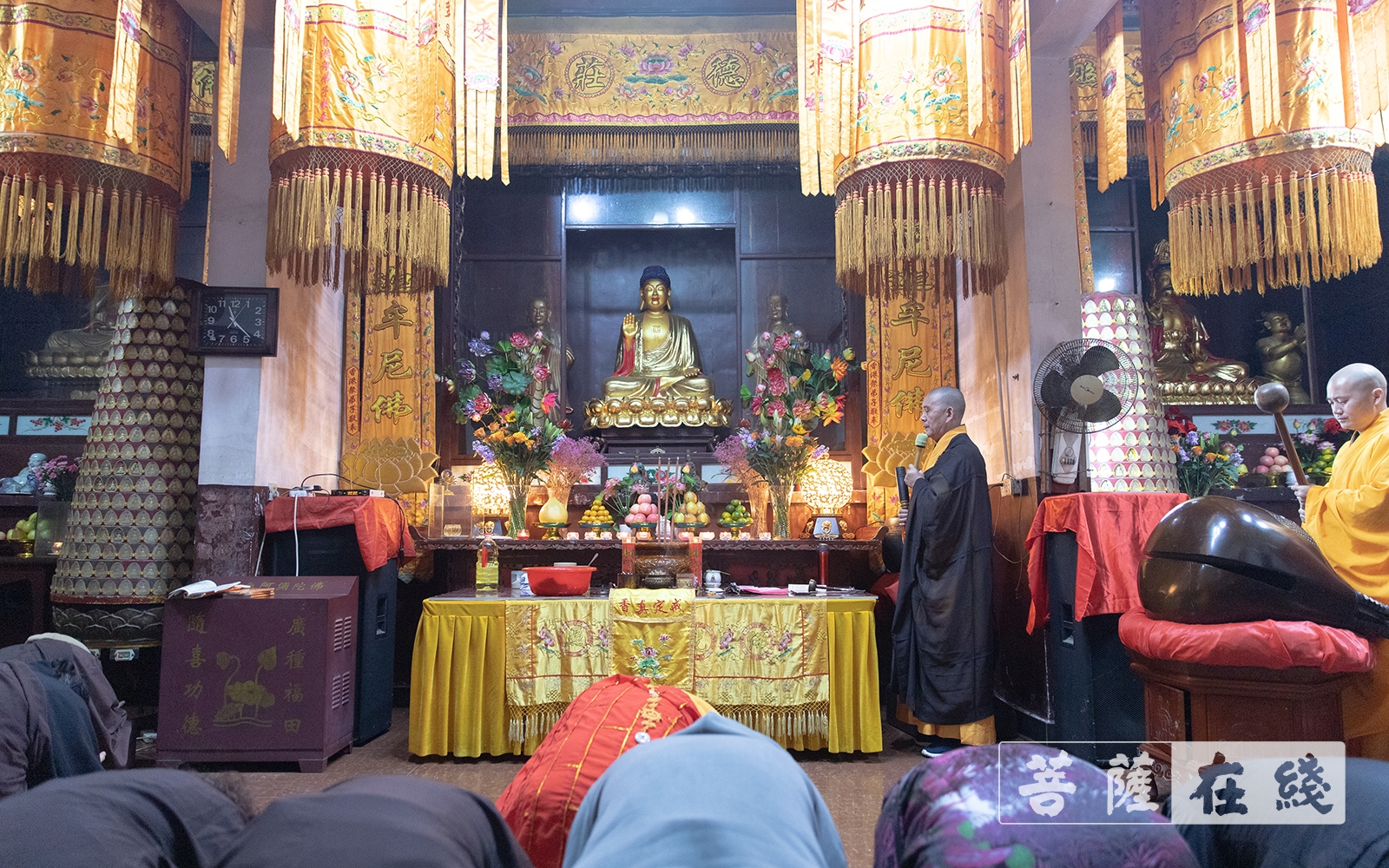 观音菩萨出家日,湘阴县法华寺举办祝圣祈福法会