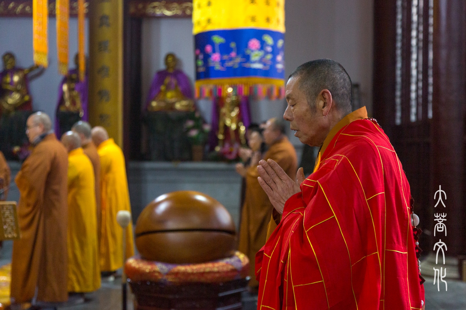 盐城盘龙古寺举行阿弥陀佛圣诞拜忏法会