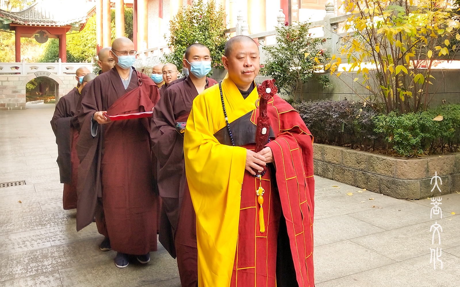 江西抚州正觉古寺传授三坛大戒之发戒牒礼祖扫塔