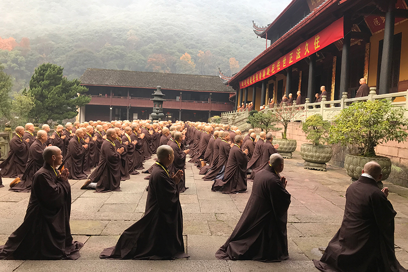 【高清图集】梦参长老追思大会在五台山真容寺隆重举行(/)