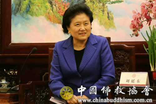 刘延东副总理春节前到中佛协视察指导工作送新春祝福