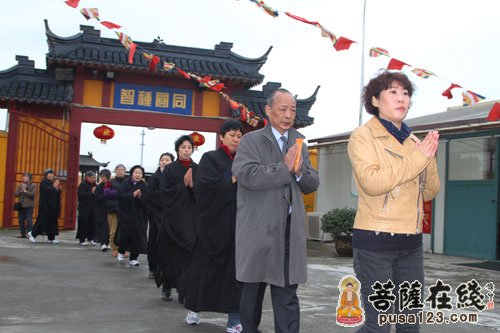 上海省殿禅寺举行乙未年观音菩萨圣诞祈福法会