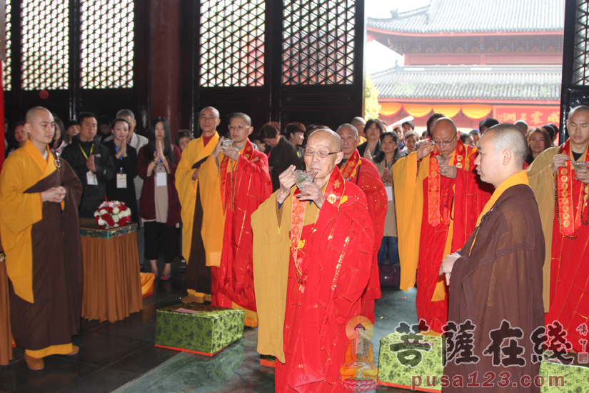 【高清图集】湖州白雀法华寺隆重举行真身殿重建工程奠基庆典法会