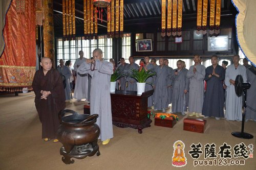 苏州寒山书院毕业参访团一行赴南海观音,天童寺,阿育王寺参学