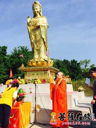 加国普陀山湛山精舍举行放生祈福法会