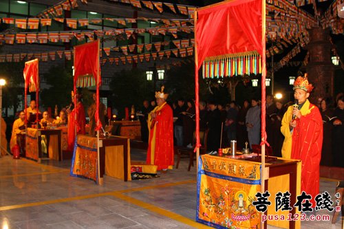 盐城射阳报国禅寺举行华山大斋天祈福法会