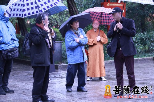 日本京都文化界代表团一行参访南岳大庙佛教组