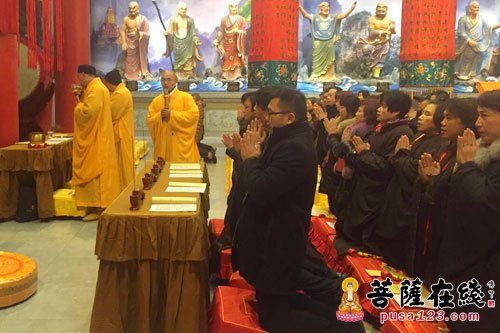 江苏无锡梵寿寺举行新年祈福供佛斋天法会