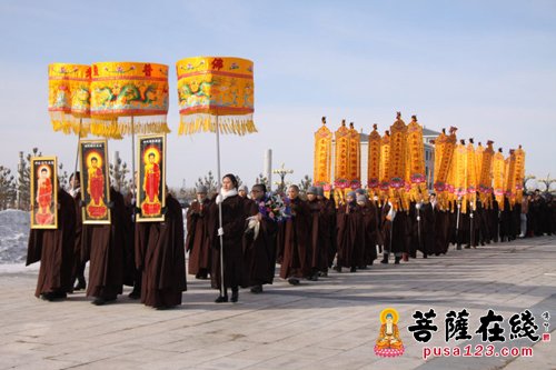 黑龙江大庆果城寺为四位居士举行往生超度法会