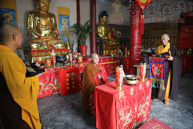 【高清图集】上海省殿禅寺举行中峰三时系念法会