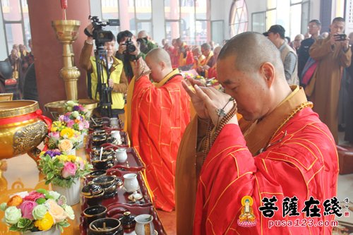 安徽含山褒禅寺举行毗卢殿落成暨佛像开光法会