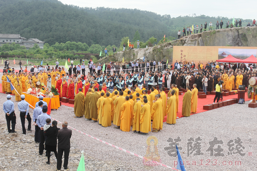 【高清图集】浙江奉化雪窦圣山弥勒圣坛奠基庆典仪式举行