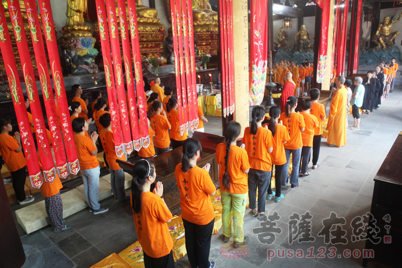 【高清图集】苏州寒山寺2016"和合人生"暑期夏令营开营仪式举行