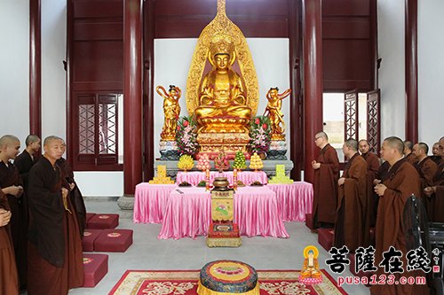 普陀山佛教协会举行上供祈福法会、三大士焰口