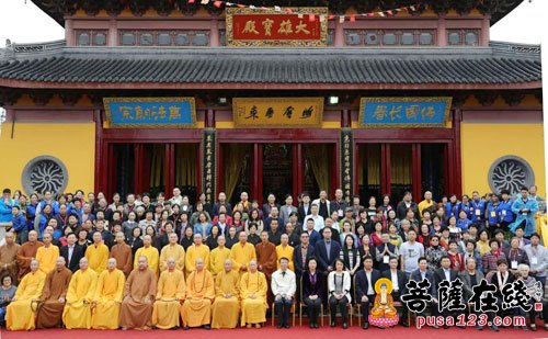 江苏靖江关圣寺举行地藏殿落成暨圣像开光庆典