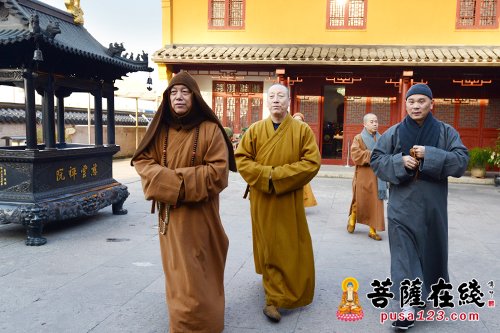道慈大和尚一行走访慈云禅林