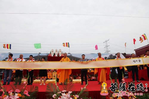 香河九圣寺二期工程洒净仪式 翻开寺院历史崭新一页