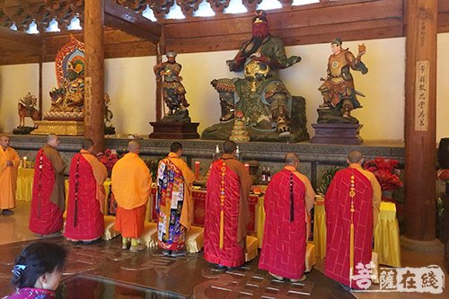 昆明宝泉寺举行伽蓝殿财神菩萨暨地藏殿五方地藏开光庆典