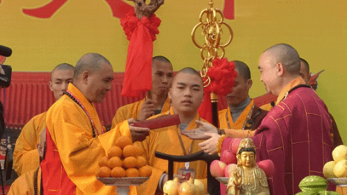 【高清图集】温州洞头中普陀寺芳振法师荣膺方丈