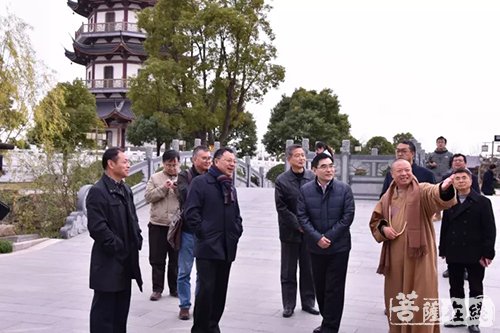 东海观音寺方丈慧之法师接待吴秘书长一行