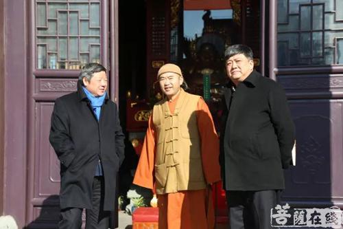 宁国-上海徐汇区委常委、区委统战部长一行赴宁国禅寺考察