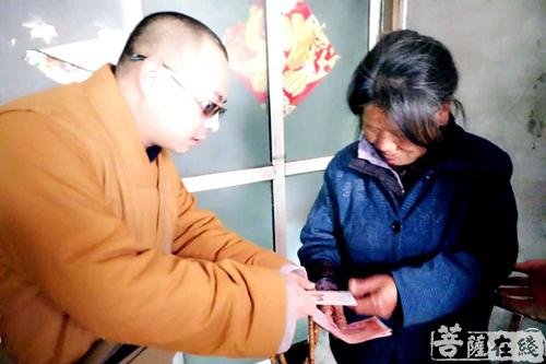 佛教-寒风送暖 湖北罗田县佛协、清元禅寺慈善活动圆满