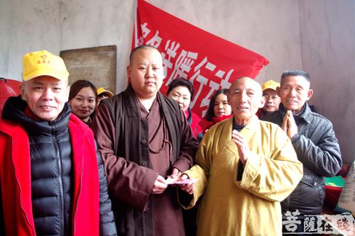 佛教-寒风送暖 湖北罗田县佛协、清元禅寺慈善活动圆满
