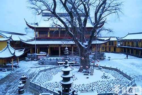 摄影-终盼银装素裹 共赏沪上寺院雪景 摄影-终盼银装素裹 共赏沪上寺院雪景