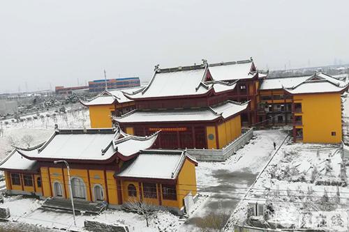 摄影-终盼银装素裹 共赏沪上寺院雪景 摄影-终盼银装素裹 共赏沪上寺院雪景