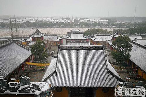 摄影-终盼银装素裹 共赏沪上寺院雪景 摄影-终盼银装素裹 共赏沪上寺院雪景