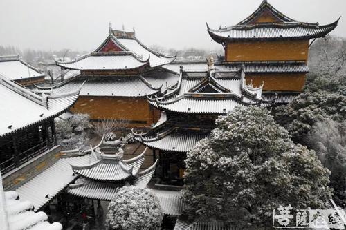 摄影-终盼银装素裹 共赏沪上寺院雪景 摄影-终盼银装素裹 共赏沪上寺院雪景
