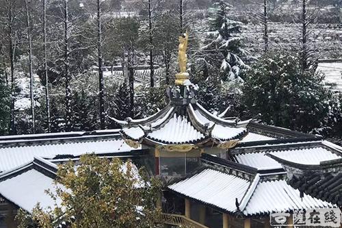 摄影-终盼银装素裹 共赏沪上寺院雪景 摄影-终盼银装素裹 共赏沪上寺院雪景