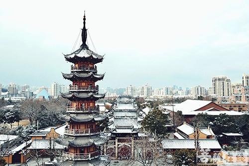 摄影-终盼银装素裹 共赏沪上寺院雪景 摄影-终盼银装素裹 共赏沪上寺院雪景
