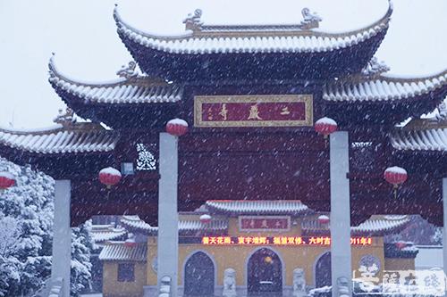摄影-终盼银装素裹 共赏沪上寺院雪景 摄影-终盼银装素裹 共赏沪上寺院雪景