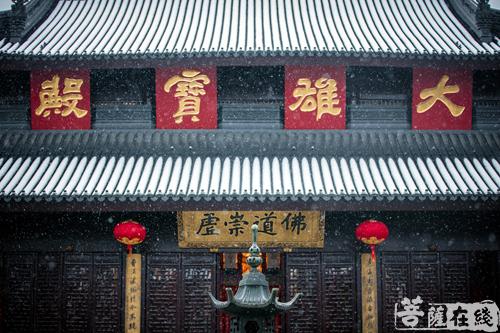 摄影-终盼银装素裹 共赏沪上寺院雪景 摄影-终盼银装素裹 共赏沪上寺院雪景