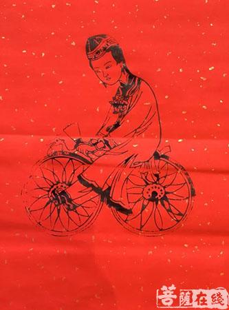 绵竹年画-崇州白塔寺碧落书舍举行“2018白塔送福——绵竹年画展”活动