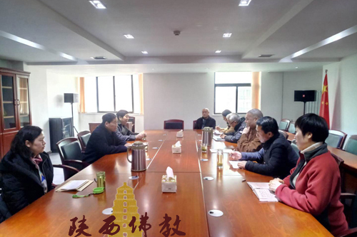 佛教-陕西省宗教局局长张宁岗一行赴省佛协进行新春慰问