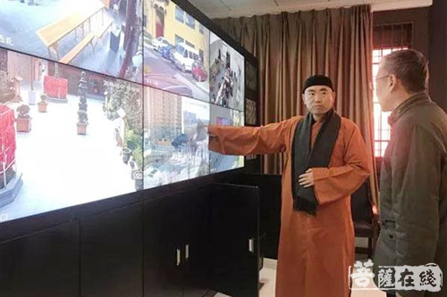 宁国-上海市民宗委王君力副主任莅临宁国禅寺指导工作