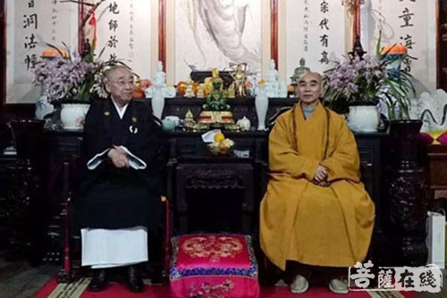 佛教-国际（中日）禅文化交流协会大谷哲夫会长一行参访天童祖庭