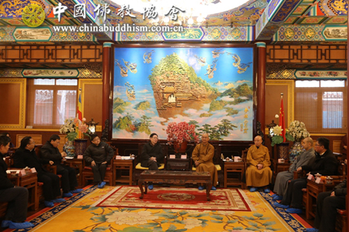 佛教-国家宗教事务局王作安局长一行赴中国佛教协会走访慰问