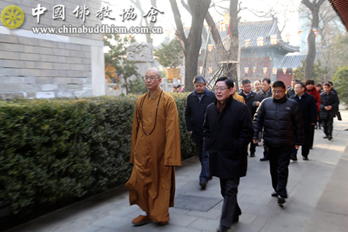 佛教-国家宗教事务局王作安局长一行赴中国佛教协会走访慰问