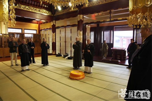 广德-国际中日禅文化交流协会会长大谷哲夫一行参访宁波广德禅寺